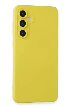 Mey Mey İthalat  Samsung Galaxy S23 FE Kılıf Nano içi Kadife Silikon - Sarı Najmaddin