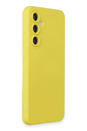 Mey Mey İthalat  Samsung Galaxy S23 FE Kılıf Nano içi Kadife Silikon - Sarı Najmaddin