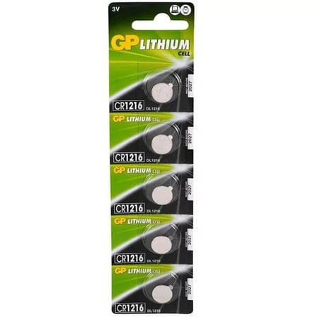 Sh Gp Cr1216 3 Volt Lityum Pil 5 Li Paket Najmaddin