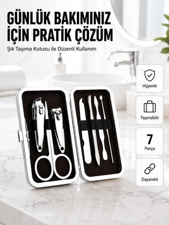 Mey Mey İthalat Taşınabilir Çantalı Çok Fonksiyonlu Bakım Seti Najmaddin