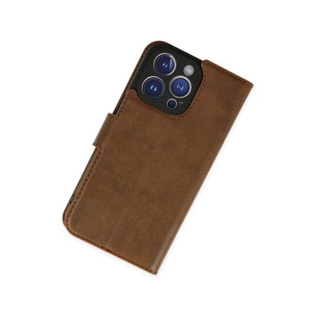 Bez iPhone 14 Pro Kılıf Trend S Plus Kapaklı Kılıf - Taba Najmaddin