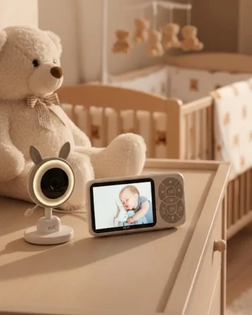 Hepsi Gece Görüşlü Bebek Telsizi Besleme Hatırlatıcılı LCD Ekran Yeni Nesil Najmaddin
