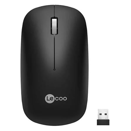 Sh Lenovo Lecoo Ws214 2.4ghz Kablosuz 1200dpı Siyah Optik Mouse Najmaddin