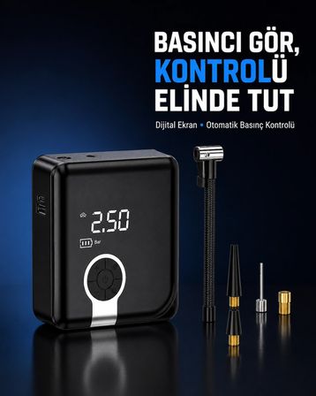Mey Mey İthalat Taşınabilir Diyafram Tip Kompresör Yüksek Basınç Kapasiteli Najmaddin