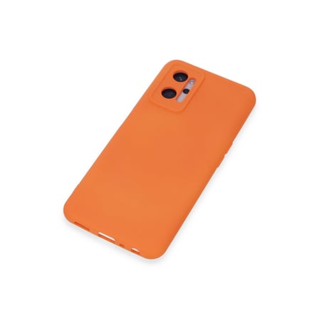Bez Realme 9i 4G Kılıf Nano içi Kadife Silikon - Turuncu Najmaddin