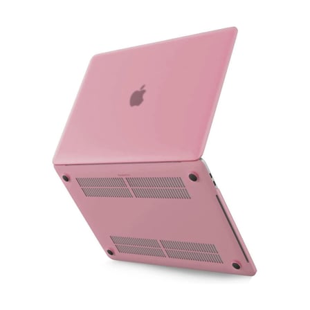 Tedar Apple Macbook Pro 13 2020 Macbook Buzlu Kapak - Pembe Najmaddin