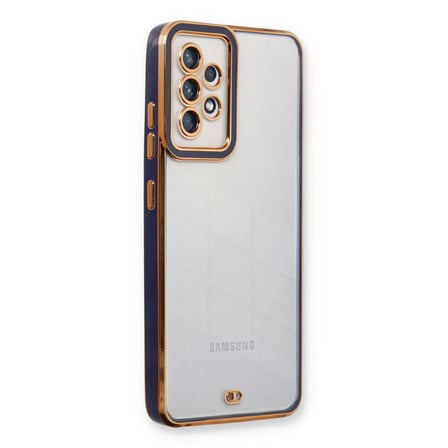 Bez Galaxy A53 5G Kılıf Liva Lens Silikon - Mavi Najmaddin