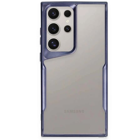 MEPA Najmaddin Galaxy S24 Ultra Kılıf Boyi Silikon Kapak - Lacivert Najmaddin