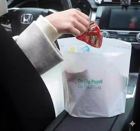 Ticaret Pratik Su Geçirmez Oto Araba Poşeti Yapışkanlı 20 Adet Najmaddin