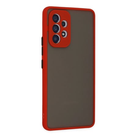 Tedar Samsung Galaxy A53 5g Kılıf Montreal Silikon Kapak - Kırmızı Najmaddin