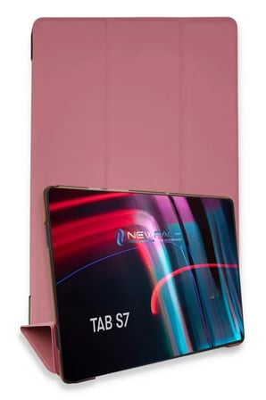 Sh Newface Samsung Galaxy T870 Tab S7 11 Kılıf Tablet Smart Kılıf - Pembe Najmaddin
