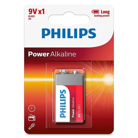 Sh Philips 6lr61-p1b 9 Volt Power Alkalin Pil (tekli) Najmaddin