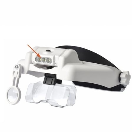 MEPA Najmaddin Nikula-3 Led Lambalı Şapka Tıp Büyüteç 3lensli- Mg81000s Najmaddin