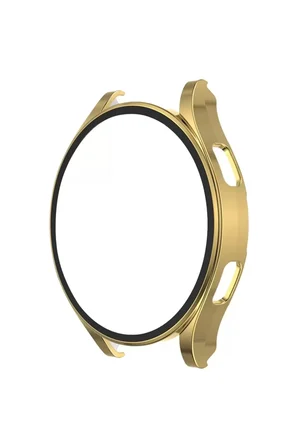 Sh Newface Watch 5 Pro 45mm Wall Camlı Kasa Ekran Koruyucu - Gold Najmaddin