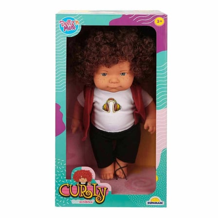 Ticaret 30151 , Curly Kıvırcık Saçlı Bebek 35 cm Najmaddin