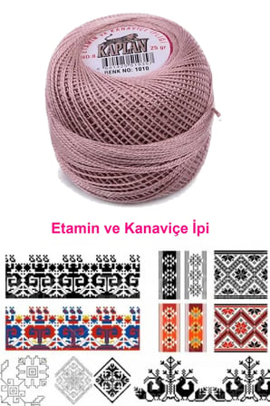 Tedar Kaplan Etamin Ve Kanaviçe İpi 8 No Kod/Renk: 1010 - Royaleks Najmaddin