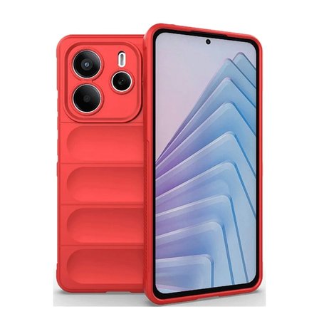 MEPA Najmaddin Xiaomi Redmi Note 14 4g Kılıf Optimum Silikon - Kırmızı Najmaddin