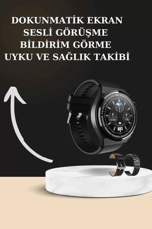 Hepsi TWS Bluetooth Kulaklık ve Akıllı Saat Uyku Takibi Nabız Ölçer Uzun Pil Ömrü Najmaddin