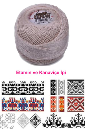 Tedar Kaplan Etamin Ve Kanaviçe İpi 8 No Kod/Renk: 745 - mudanis Najmaddin