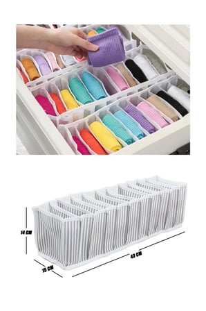 Tedar Çekmece Içi Akordiyon Organizer (M) - 15x43x14cm Royaleks-EV355 Najmaddin