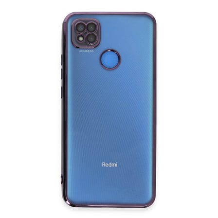 Bez Redmi 9C Kılıf Razer Lensli Silikon - Mor Najmaddin