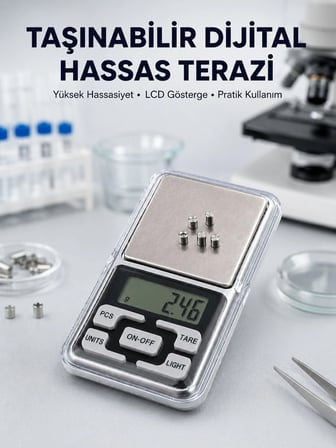 Mey Mey İthalat Hassas Tartım İçin Dijital Cep Terazisi Sayma Modlu Yeni Nesil Najmaddin