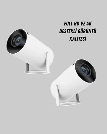 Mey Mey İthalat Full HD 4K Destekli Akıllı Projeksiyon – 130 inç Ekran, Uzun Ömürlü Ampul ve Çoklu Giriş Najmaddin