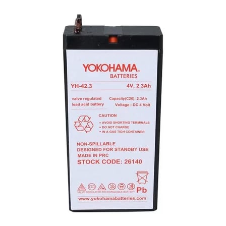Sh Yokohama Yh-42.3 4 Volt - 2.3 Amper Akü (50x100x22 Mm) Najmaddin