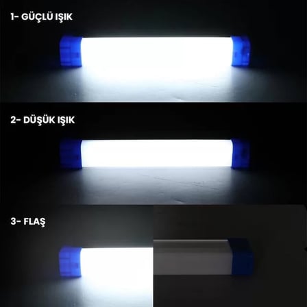 Sh Powermaster T515 17cm 20w Çubuk Portatif Led Işıldak Şarjlı Tüp Lamba 800mah Najmaddin