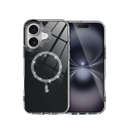 Bez iPhone 16 Plus Live Diamond Magsafe Kapak - Siyah Najmaddin