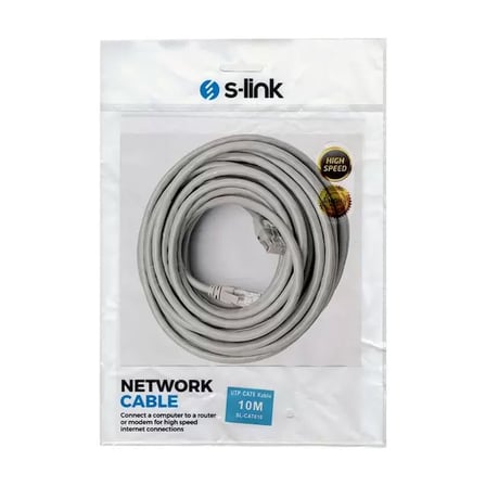 Sh S-link Sl-cat610 Gri Cat6 10 Metre Kablo Najmaddin