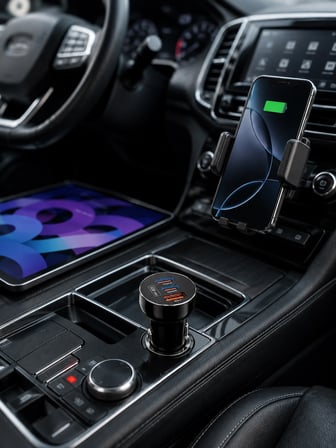 Mey Mey İthalat PD 30W Çift USB-C Araç Şarj Cihazı 60W Hızlı Şarj Adaptörü Najmaddin