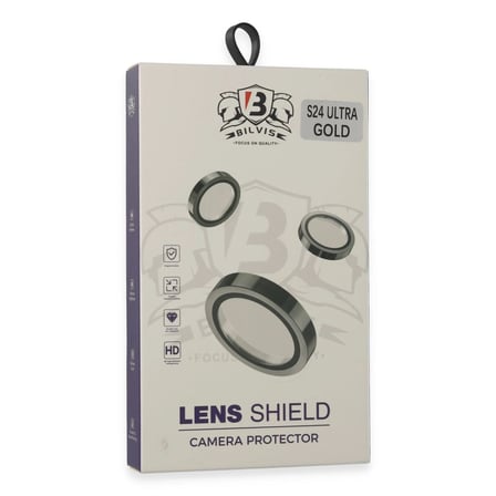 Tedar Samsung Galaxy S24 Ultra Bilvis Titan Kamera Lens - Gold Najmaddin