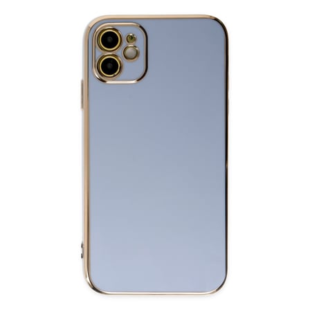 Bez iPhone 12 Kılıf Volet Silikon - Mavi Najmaddin