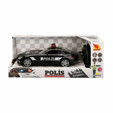 Ticaret 20357 Uzaktan Kumandalı Işıklı Polis Arabası 21 cm  NessiWorld Najmaddin