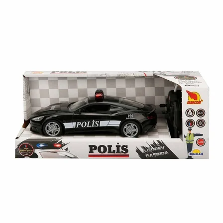 Ticaret 20357 Uzaktan Kumandalı Işıklı Polis Arabası 21 cm  NessiWorld Najmaddin