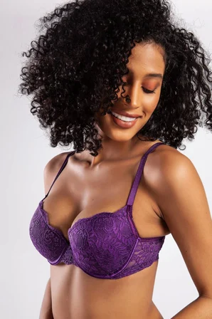Beru G.colors Balconette Foam Push Up Bra, Mor Konforlu Ve Şık Sütyen Najmaddin