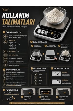 Karg Dijital Mutfak Ve Kahve Tartısı Hassas Gram Terazisi Paslanmaz Çelik Lcd Ekran Çoklu Ölçüm G/oz 10 Kg Kapasite Najmaddin