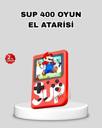 Karg Sup Retro El Konsolu – 500 Oyun, 2 Lu, 3 İnç Ekran, Taşınabilir Şarjlı Atari Najmaddin