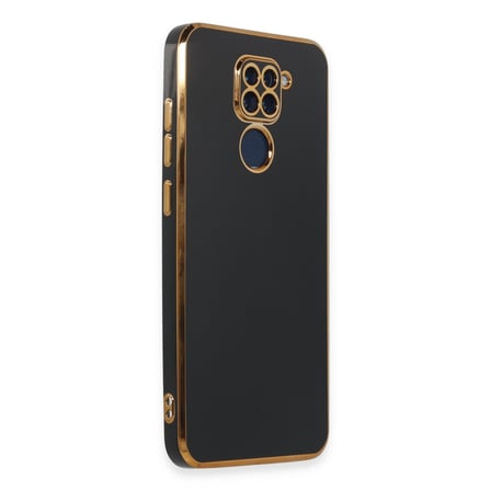 Bez Redmi Note 9 Kılıf Volet Silikon - Siyah Najmaddin