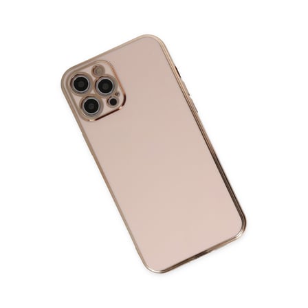 Bez iPhone 12 Pro Max Kılıf Volet Silikon - Pembe Najmaddin