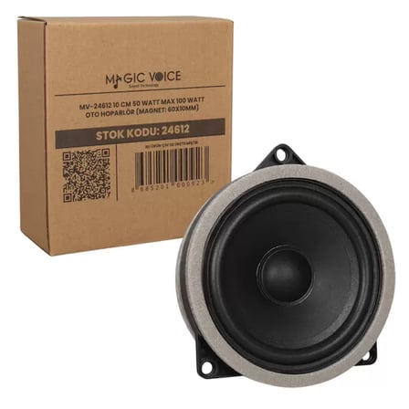 Sh Magıcvoıce Mv-24612 10 Cm 50 Watt Max 100 Watt Oto Hoparlör (magnet: 60x10mm) Najmaddin