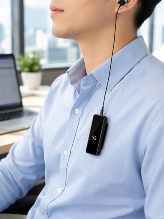 Karg Klipsli Bluetooth Kulaklık Kısa Kablolu Tek Kulaklık Taşınabilir Günlük Kullanım Najmaddin