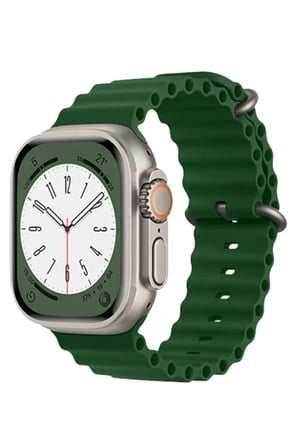 Mark Newface Apple Watch 38mm Ocean Kordon - Koyu Yeşil Najmaddin