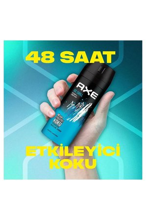 Tedar 2 Adet Axe Ice Chill Erkek Deodorant Sprey 150 ml Najmaddin