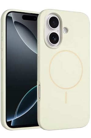 Bez iPhone 16 Kılıf Jully Magsafe Kapak - Bej Najmaddin