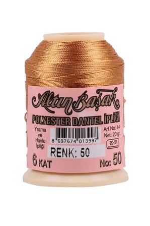 Tedar 3 Adet Altınbaşak Oya ve Dantel İpi 20 gr - Royaleks - No: 050 - 480 - 585 Najmaddin