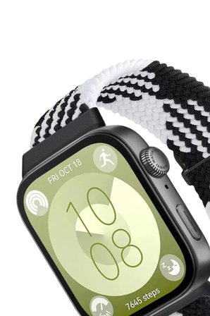 Mark Newface Huawei Fit 4 Star Kordon - Siyah-Beyaz Najmaddin