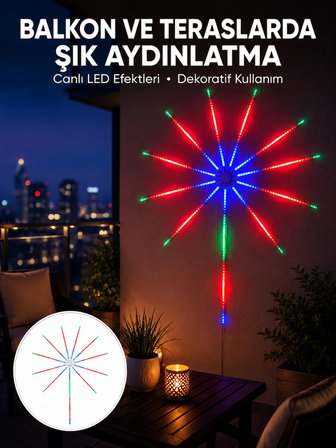 Mey Mey İthalat Uygulama Destekli RGB LED  Duvar Aydınlatması Yeni Nesil Najmaddin