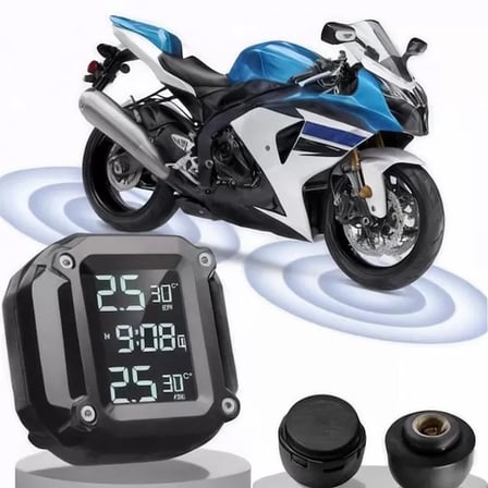 Sh Powermaster Pm-28656 Motosiklet Kablosuz Lastik Basınç Ve Sıcaklık İzleme Sistemi (tpms) Najmaddin